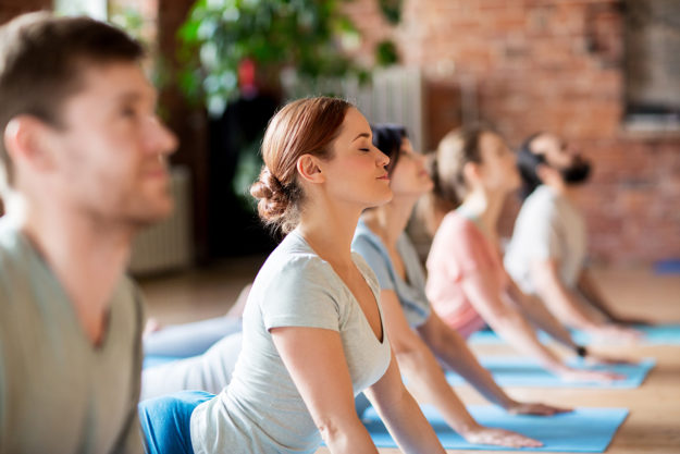 yoga group lesson in Molsesy